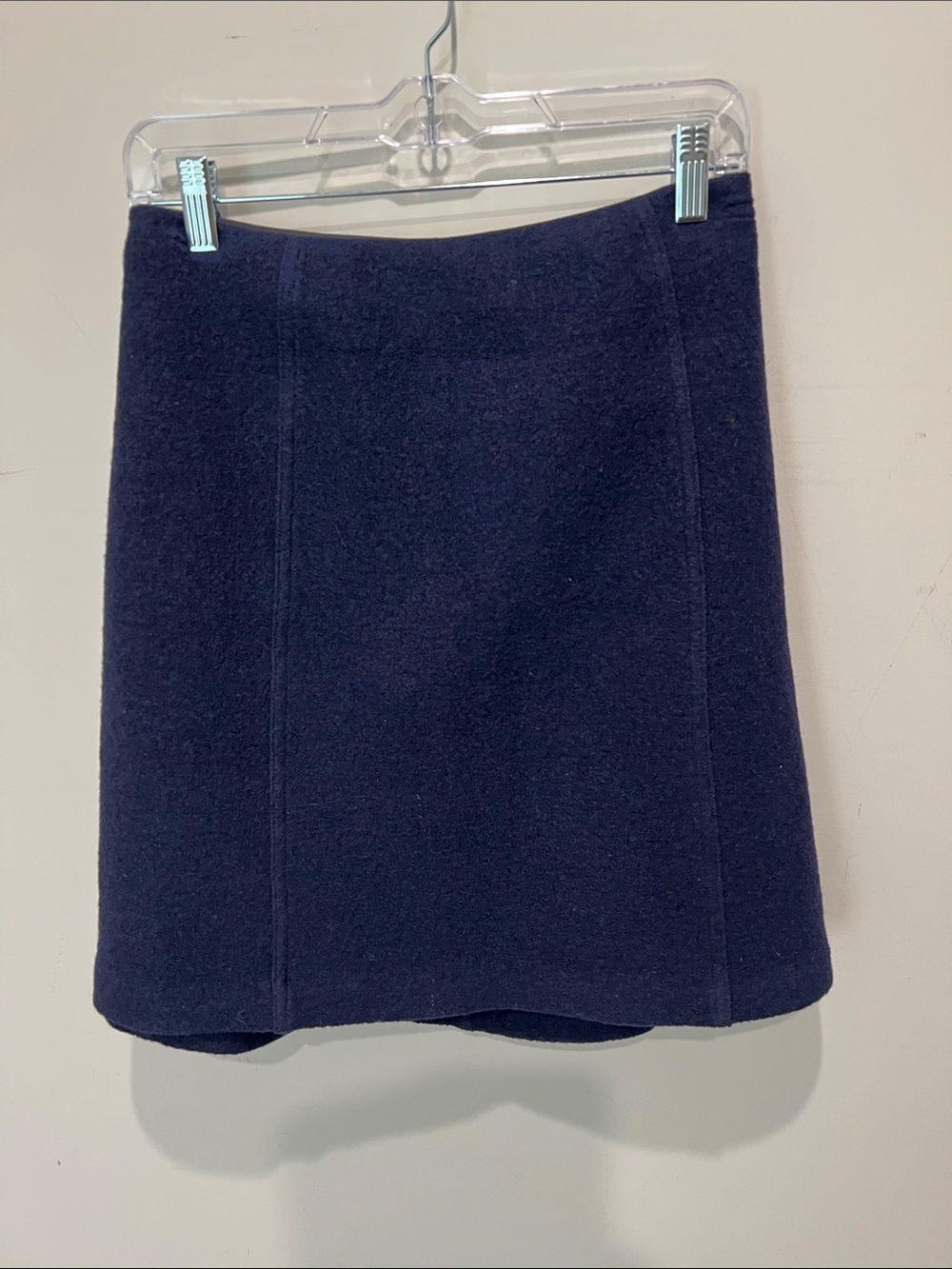 Boden Navy Wool Blend A-Line Skirt